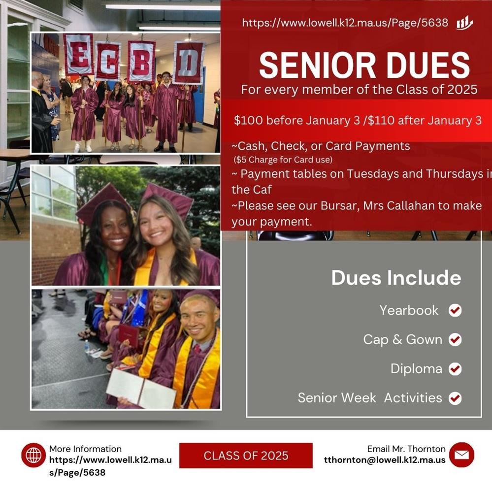 Senior Dues Senior Dues