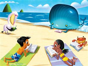 Reading at the Beach 